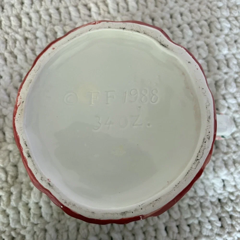 Vintage 1988 FF Fitz & Floyd Teapot Table Design Pink Roses Tea Set Lid